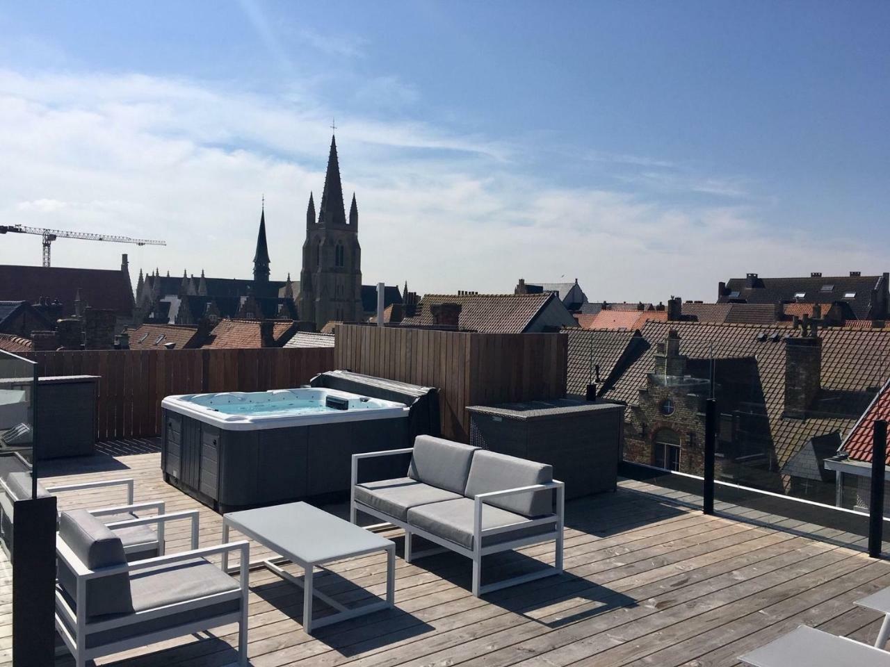 Luxurious Apartment In Nieuwpoort With Jacuzzi Luaran gambar